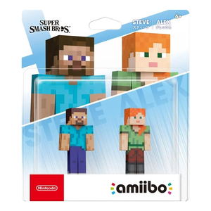 amiibo Super Smash Bros. Series Figure (Steve and Alex)_