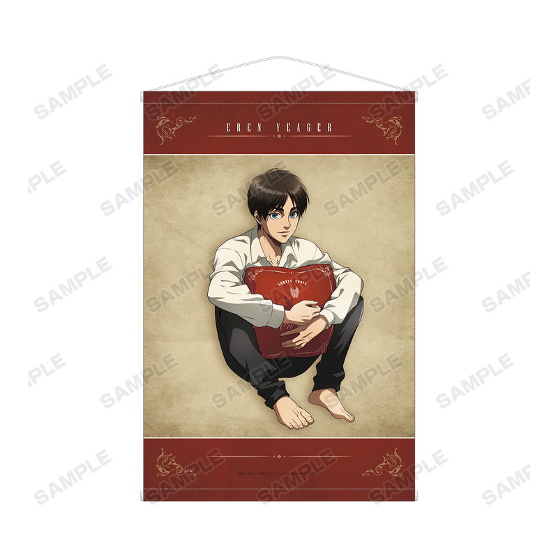 Attack on Titan Original Illustration Relax Ver. B2 Wall Scroll: Eren image 1
