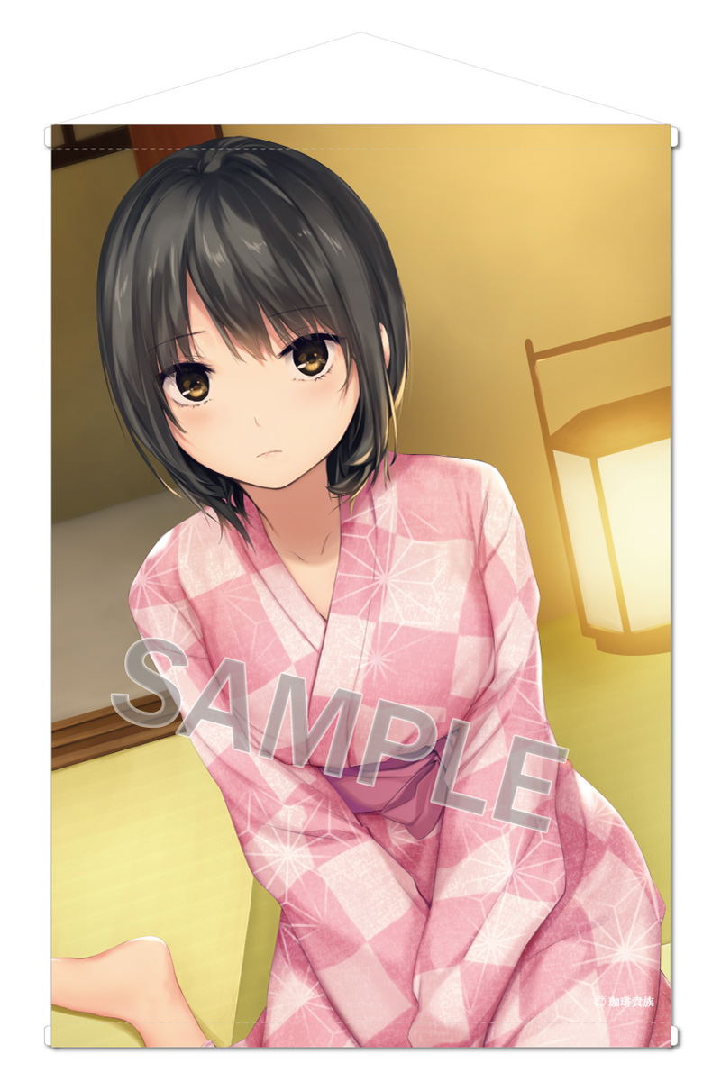 Coffee Kizoku B2 Tapestry: Onsen & Curry Yukata Aoyama-san image 1