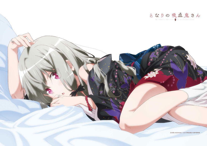 Ms. Vampire Who Lives In My Neighborhood Original Illustration B2 Horizontal Tapestry: Sophie Kimono image 2