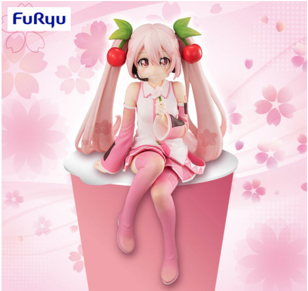 Piapro Characters Hatsune Miku Noodle Stopper Figure: Sakura Miku 2022 Ver. image 1