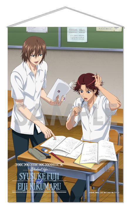 The New Prince of Tennis Wall Scroll: Student Life 2 Fuji Syusuke & Kikumaru Eiji image 1
