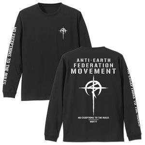 Mobile Suit Gundam: Hathaway's Flash - Mafty Rib Long Sleeve T-shirt Black (L Size)_