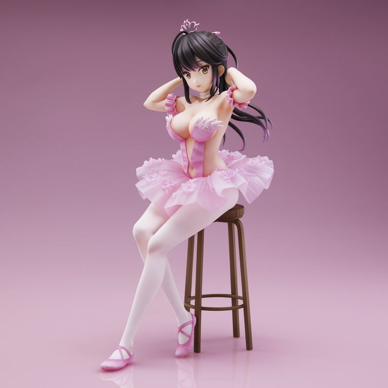 Anmi Illustration Pre-Painted Figure: Flamingo Ballet Company Ponytail Girl (Re-run) image 2