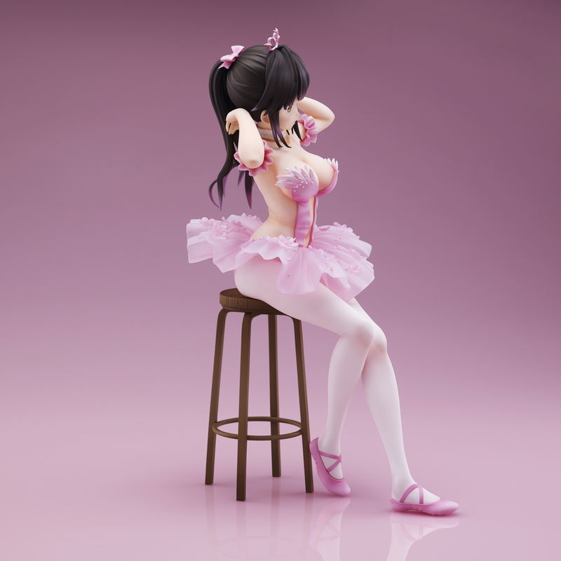 Anmi Illustration Pre-Painted Figure: Flamingo Ballet Company Ponytail Girl (Re-run) image 4