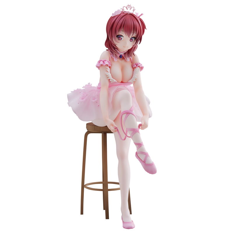 Anmi Illustration Pre-Painted Figure: Flamingo Ballet Company Red Hair Girl image 1