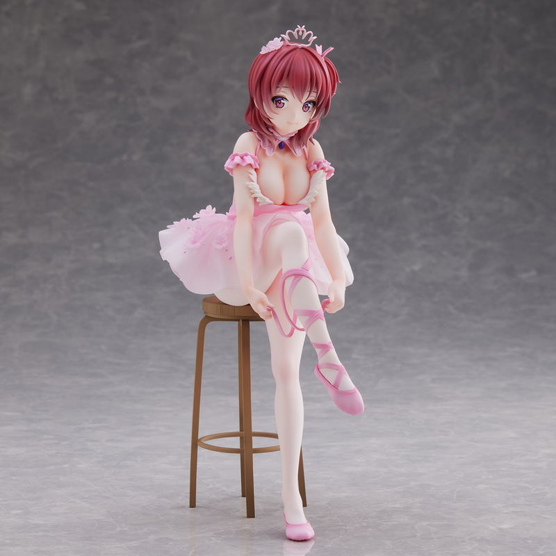 Anmi Illustration Pre-Painted Figure: Flamingo Ballet Company Red Hair Girl image 2