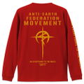 Mobile Suit Gundam: Hathaway's Flash - Mafty Rib Long Sleeve T-shirt Red (M Size) thumbnail 3