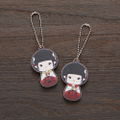 Monster Hunter Rise Kokeshi Type Wood Mascot Set: Hinoa And Minoto thumbnail 1