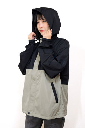 Yuru Camp - Wilderness Experience Collaboration Packable Mountain Jacket Black (L Size)_