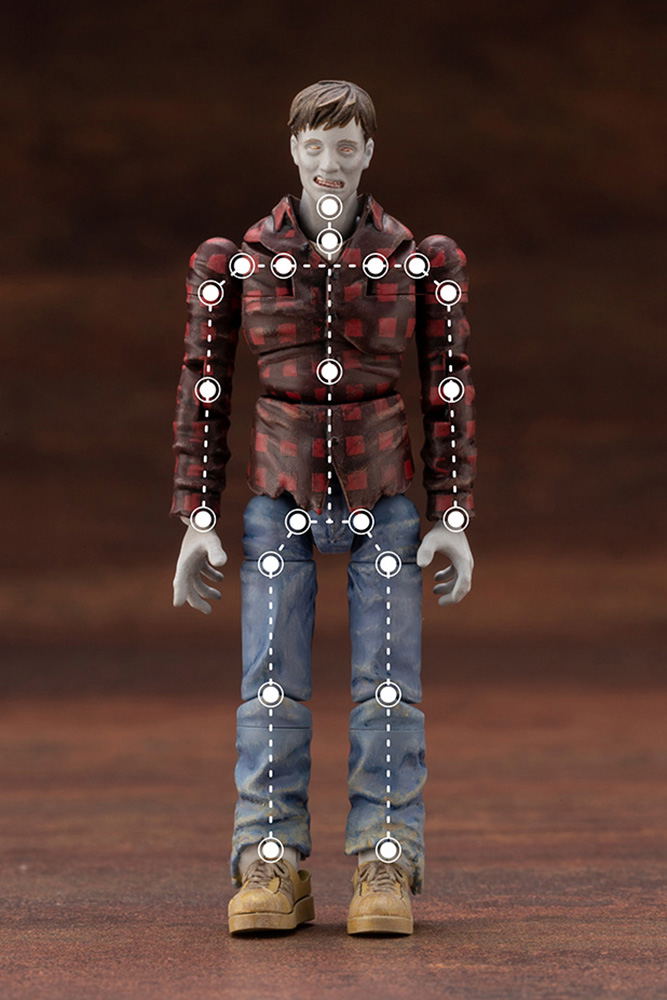 End of Heroes 1/24 Scale Plastic Model Kit: Zombinoid Agony image 3