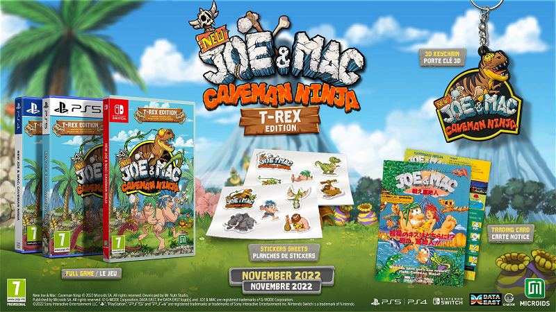 New Joe & Mac: Caveman Ninja T-Rex Edition PS5 - Cadê Meu Jogo