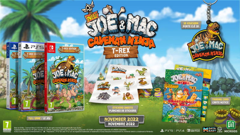 New Joe and Mac Caveman Ninja T-Rex Edition - Switch - Game Games - Loja de  Games Online