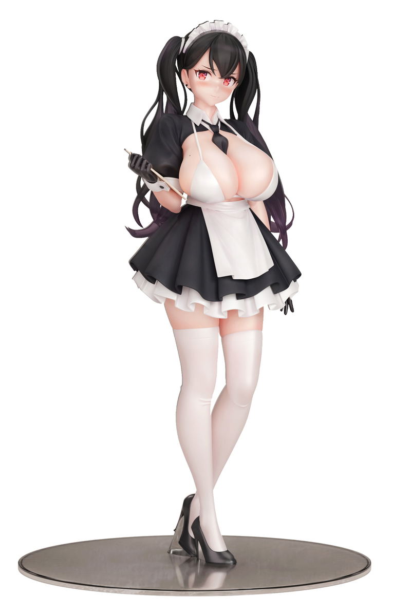 POPQN Original Illustration 1/6 Scale Pre-Painted Figure: High Hourly Wage Maid Cafe Clerk image 1