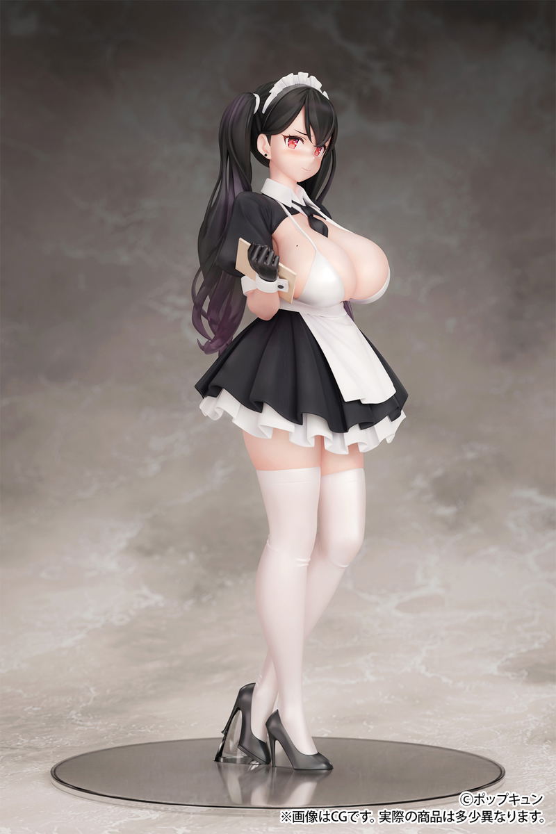 POPQN Original Illustration 1/6 Scale Pre-Painted Figure: High Hourly Wage Maid Cafe Clerk image 3