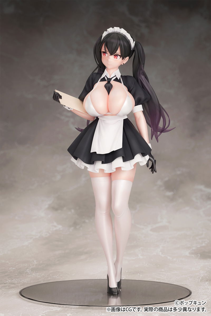 POPQN Original Illustration 1/6 Scale Pre-Painted Figure: High Hourly Wage Maid Cafe Clerk image 7