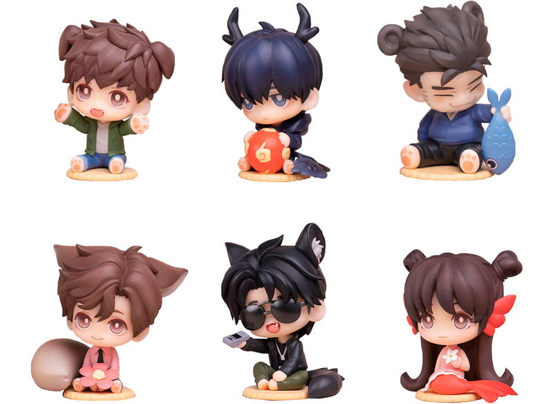 Time Raiders Cute Animal Chibi Figure Series (Set of 6 Pieces) image 1