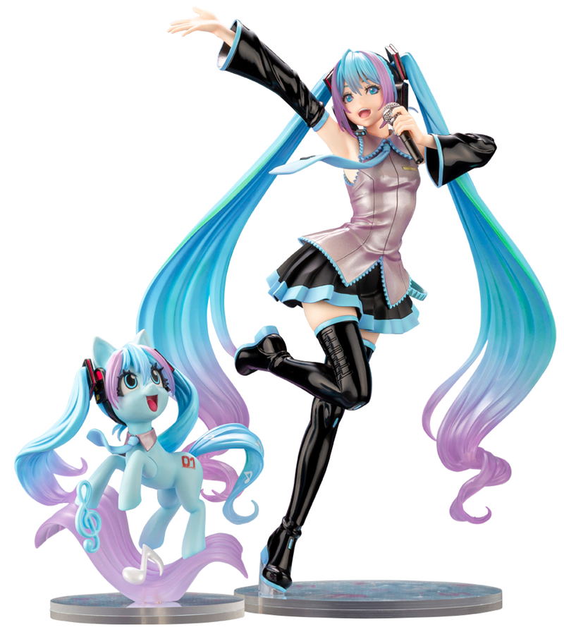 My Little Pony Bishoujo 1/7 Scale Pre-Painted Figure: Hatsune Miku image 1