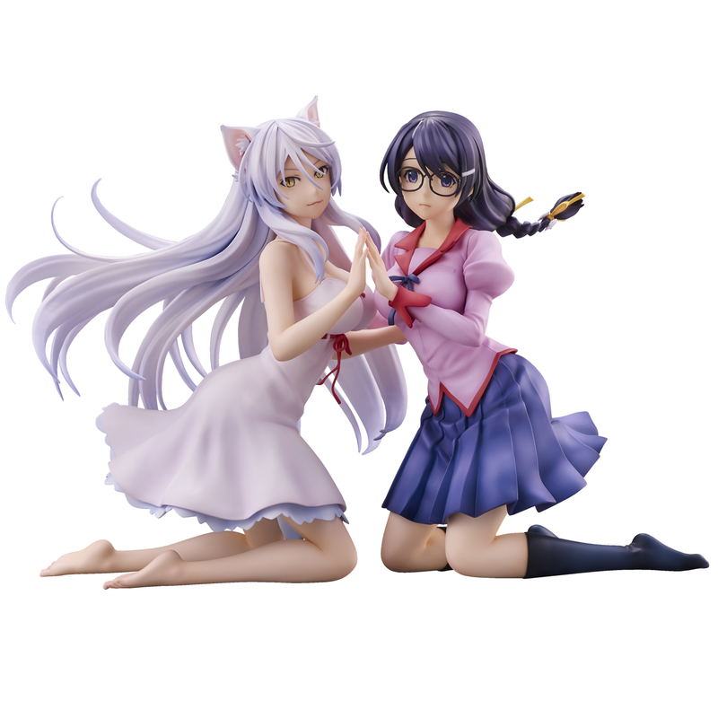 Nekomonogatari Black Tsubasa Family Pre-Painted Figure: Tsubasa Hanekawa (Set of 2) (Re-run) image 1