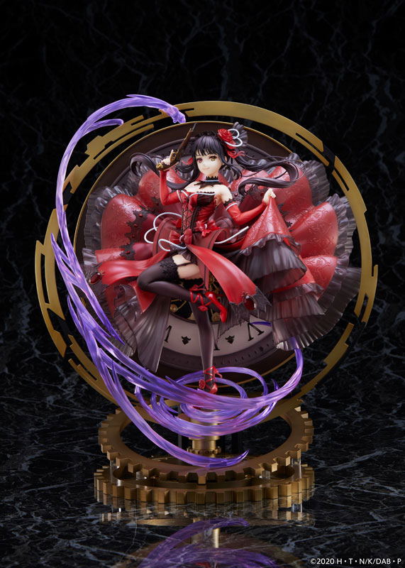 Date A Bullet 1/7 Scale Pre-Painted Figure: Kurumi Tokisaki Pigeon Blood Ruby Dress Ver. image 1