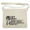 Armored Trooper Votoms Red Shoulder Musette Bag Natural thumbnail 1