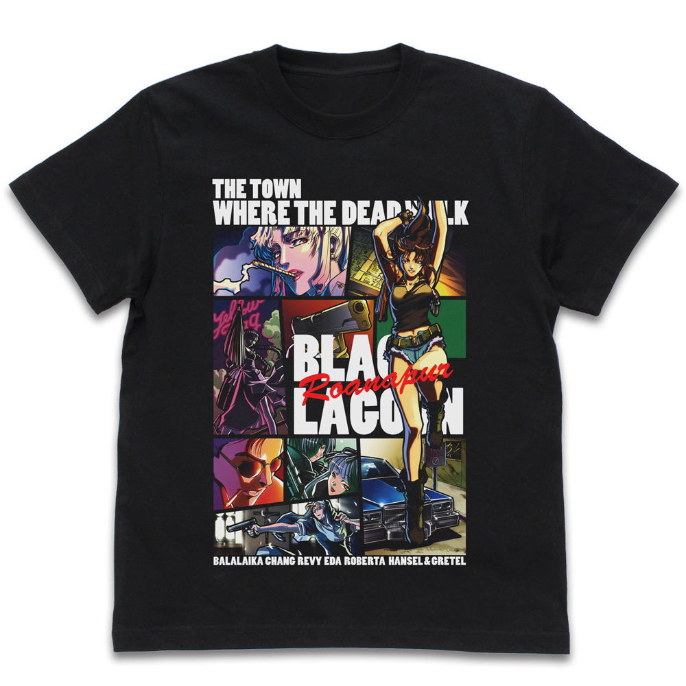 Black Lagoon Full Color T-shirt Black (M Size)