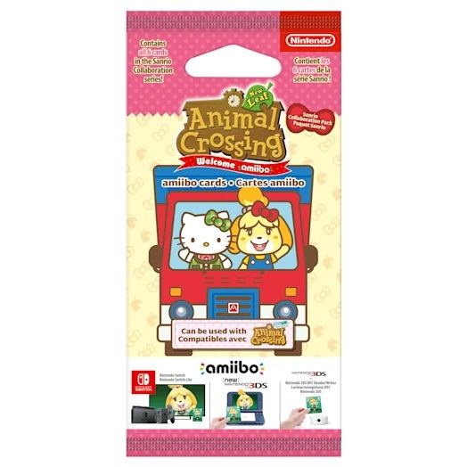Animal Crossing: New Leaf + Sanrio amiibo Card pour Wii U, New 3DS, New 3DS  LL / XL, SW