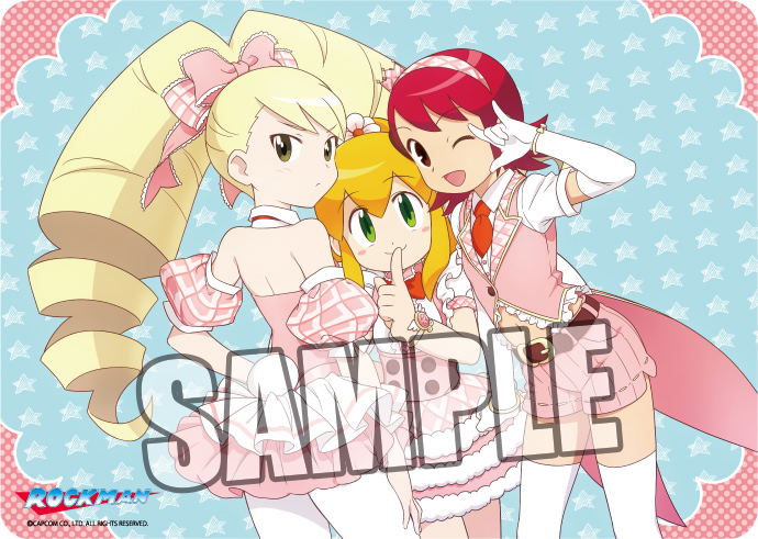 Character Rubber Mega Man: Idol Roll & Mayl & Luna image 1