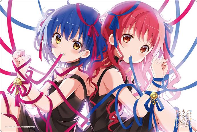 Bushiroad Rubber Mat Collection V2 Vol. 199 Gochumon Wa Usagi Desu Ka? Bloom: Maya & Megu image 1