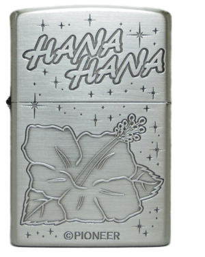 Hanahana Zippo Case A Hibiscus (No fuel or gas included)_