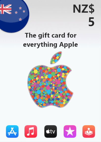 Apple Gift Card 5 NZD | New Zealand Account <span class="ext ext_digital">digital</span> image 1