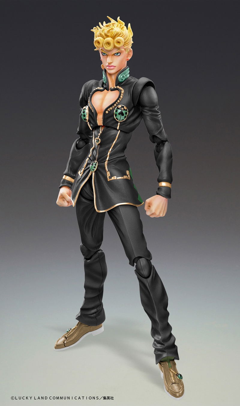 Super Action Statue JoJo's Bizarre Adventure Part 5 Golden Wind: Giorno Giovanna Ver. Black image 2