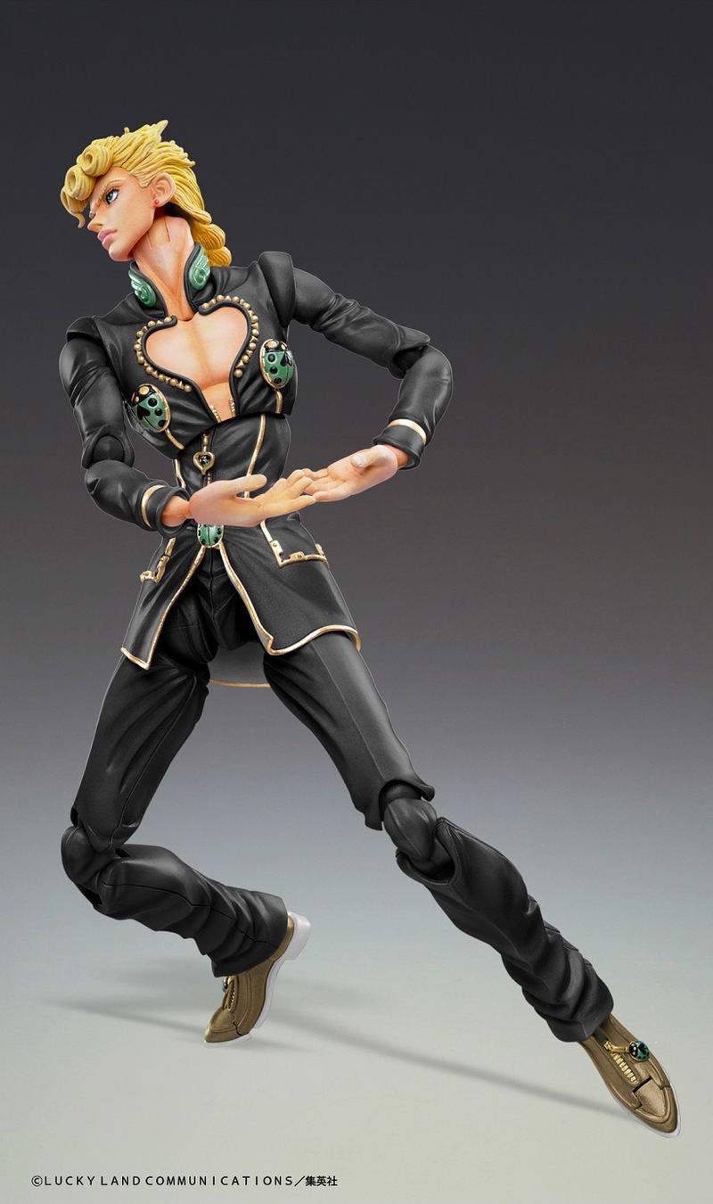 Super Action Statue JoJo's Bizarre Adventure Part 5 Golden Wind: Giorno Giovanna Ver. Black image 3