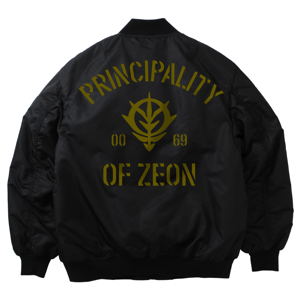 Mobile Suit Gundam: Principality Of Zeon MA-1 Jacket Black (XL Size)_