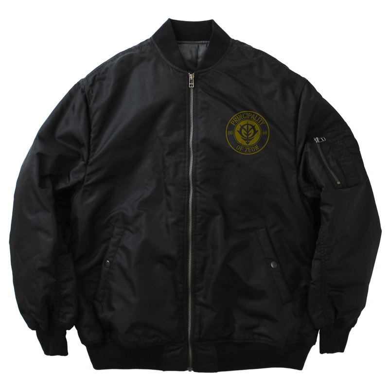 Mobile Suit Gundam: Principality Of Zeon MA-1 Jacket Black (XL Size) image 2