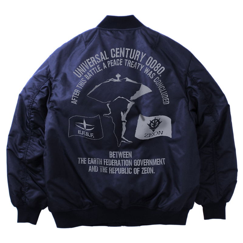 Mobile Suit Gundam: A Baoa Qu MA-1 Jacket Navy (L Size) image 1