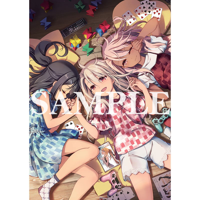 Fate/kaleid liner Prisma Illya Hiroshi Hiroyama Illustration B2 Tapestry: Illya & Miyu & Chloe image 2
