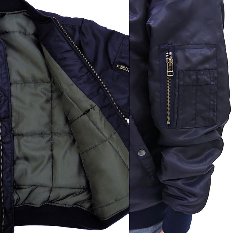 Mobile Suit Gundam: E.F.S.F. MA-1 Jacket Navy (L Size) image 6