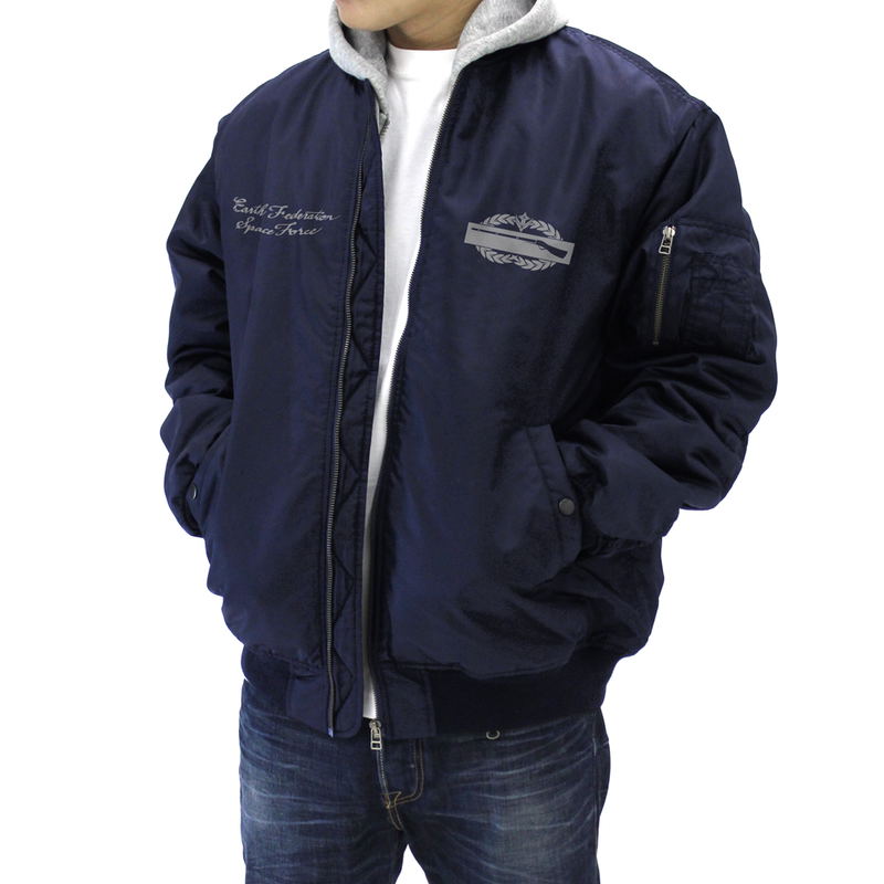 Mobile Suit Gundam: E.F.S.F. MA-1 Jacket Navy (M Size) image 5