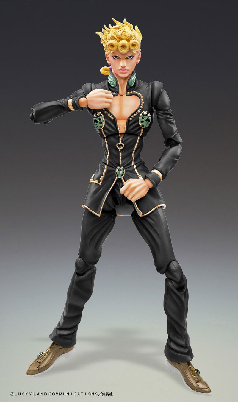 Super Action Statue JoJo's Bizarre Adventure Part 5 Golden Wind: Giorno Giovanna Ver. Black image 4