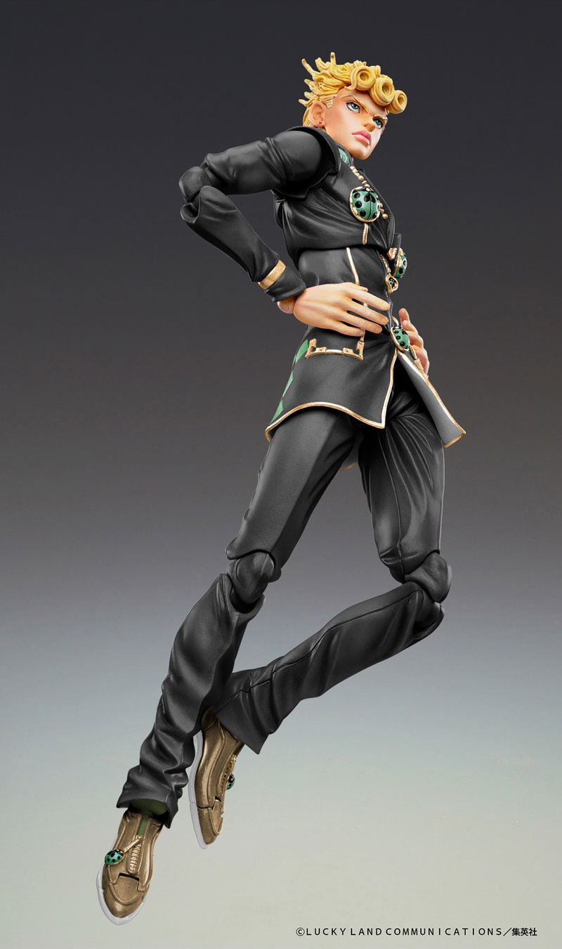 Super Action Statue JoJo's Bizarre Adventure Part 5 Golden Wind: Giorno Giovanna Ver. Black image 5