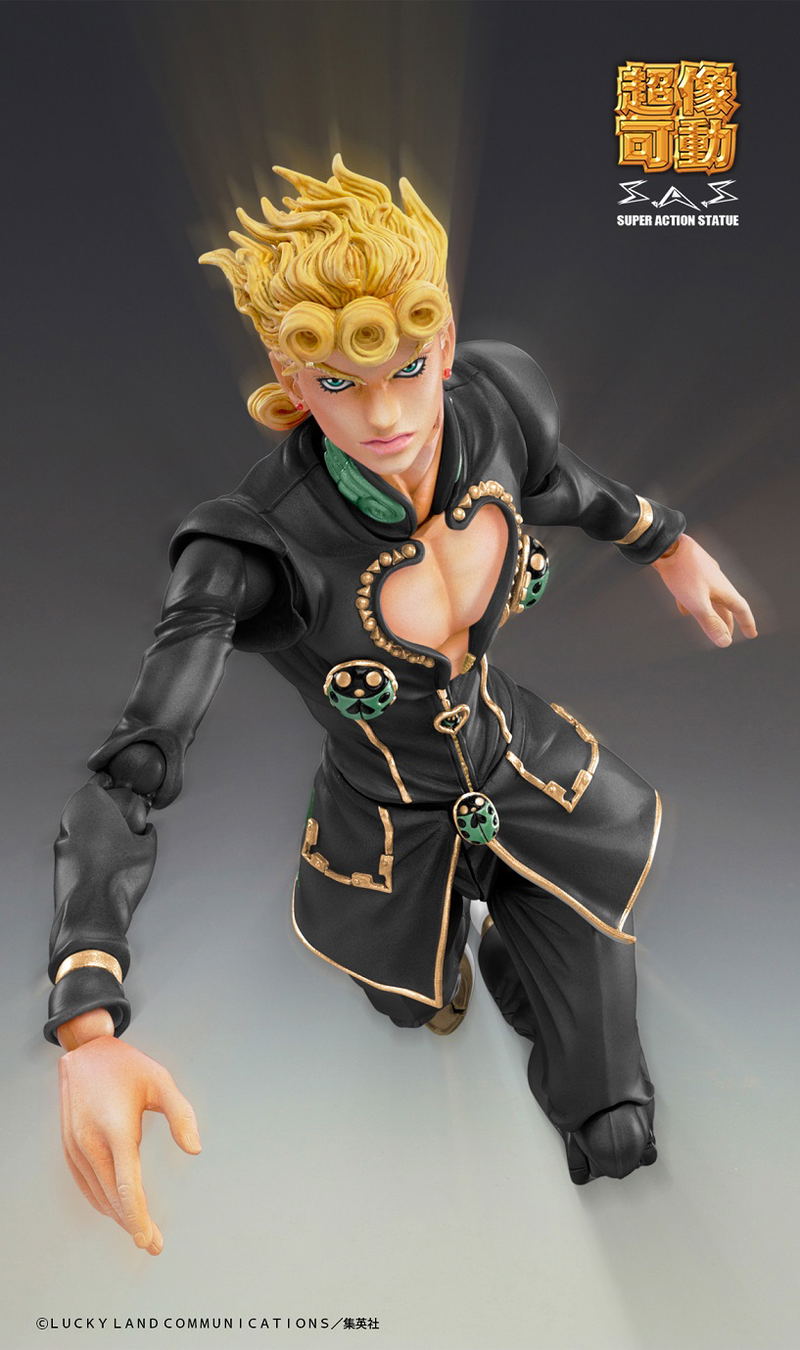 Super Action Statue JoJo's Bizarre Adventure Part 5 Golden Wind: Giorno Giovanna Ver. Black image 6