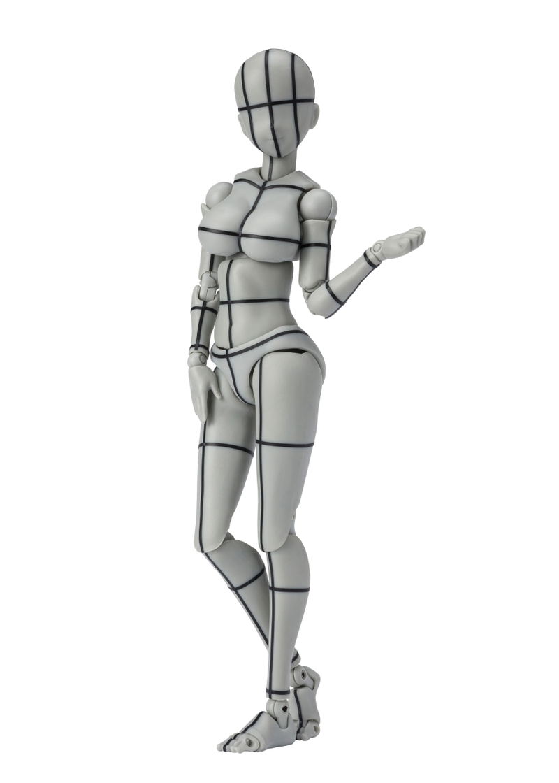 S.H.Figuarts Body-chan: Kentaro Yabuki Wire Frame (Gray Color Ver.) image 1