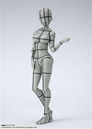 S.H.Figuarts Body-chan: Kentaro Yabuki Wire Frame (Gray Color Ver.)