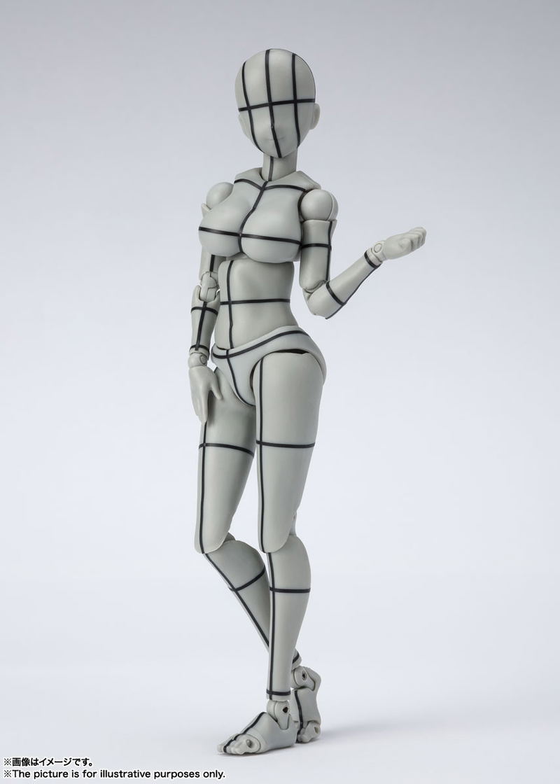S.H.Figuarts Body-chan: Kentaro Yabuki Wire Frame (Gray Color Ver.) image 2