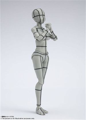 S.H.Figuarts Body-chan: Kentaro Yabuki Wire Frame (Gray Color Ver.)
