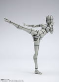 S.H.Figuarts Body-chan: Kentaro Yabuki Wire Frame (Gray Color Ver.) thumbnail 6
