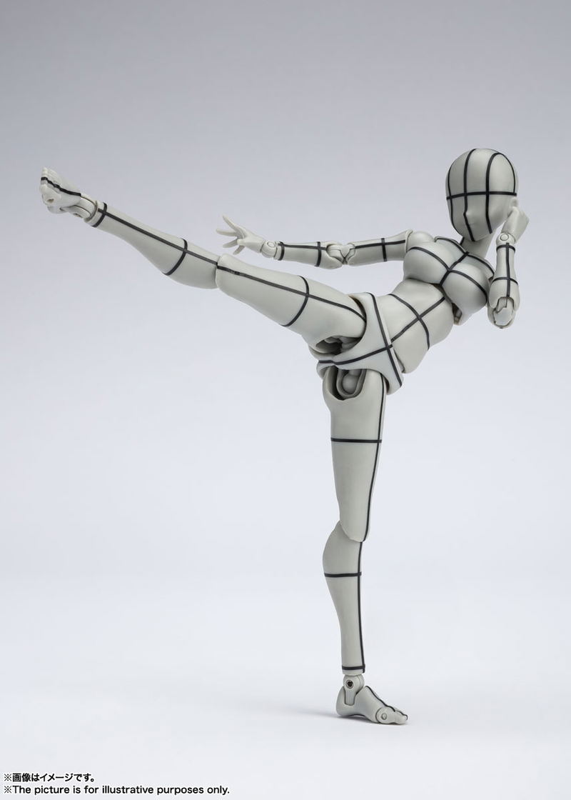 S.H.Figuarts Body-chan: Kentaro Yabuki Wire Frame (Gray Color Ver.) image 6