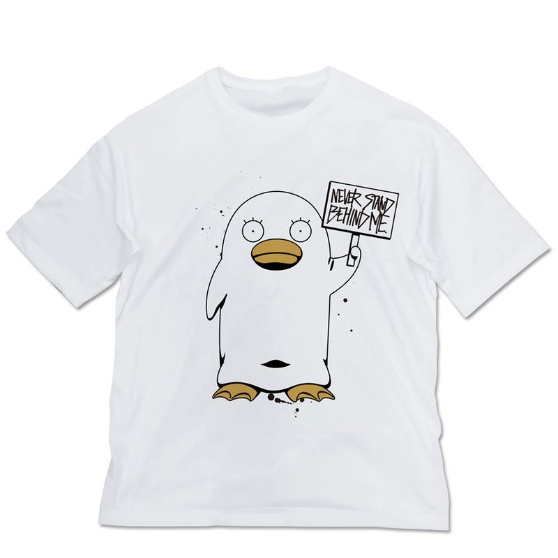 Gintama Elizabeth "Never Stand Behind Me" Big Silhouette T-shirt White (XL Size) image 1