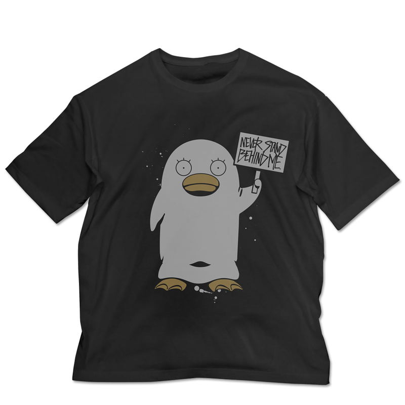 Gintama Elizabeth "Never Stand Behind Me" Big Silhouette T-shirt Black (XL Size) image 1